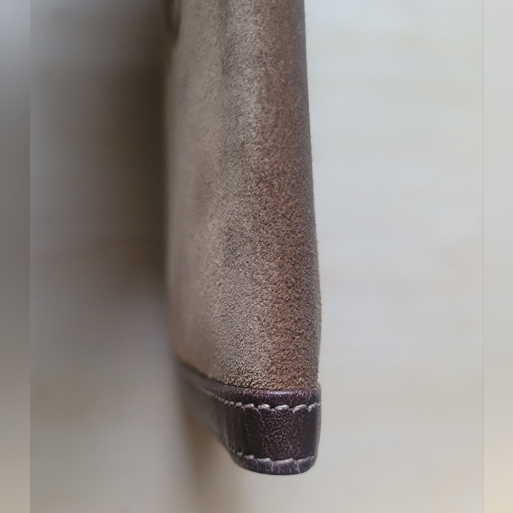LOEWE BIFOLD WALLET Vintage Signature Tan Suede/Leather Wallet - Picture 8 of 16